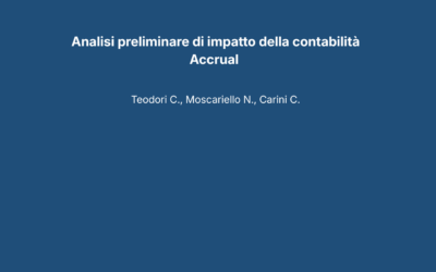 Analisi preliminare di impatto della contabilità Accrual 
